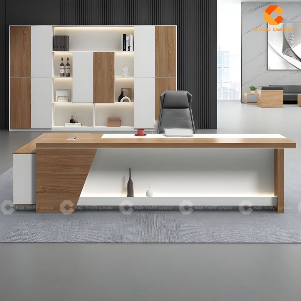 1 Bàn Giám Đốc Gỗ Công Nghiệp Chữ L Bền Đẹp 1 Bàn Giám Đốc Gỗ Công Nghiệp Chữ L Bền Đẹp