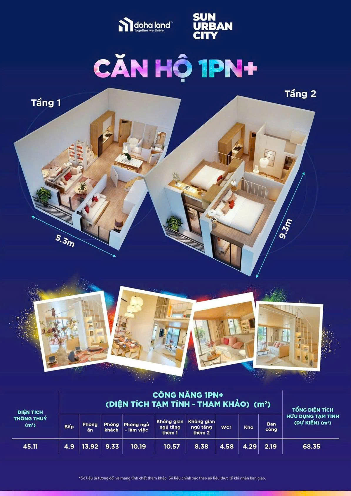 1  căn hộ 1BR  độc đáo   tòa P25 SUN URBAN CITY HÀ NAM