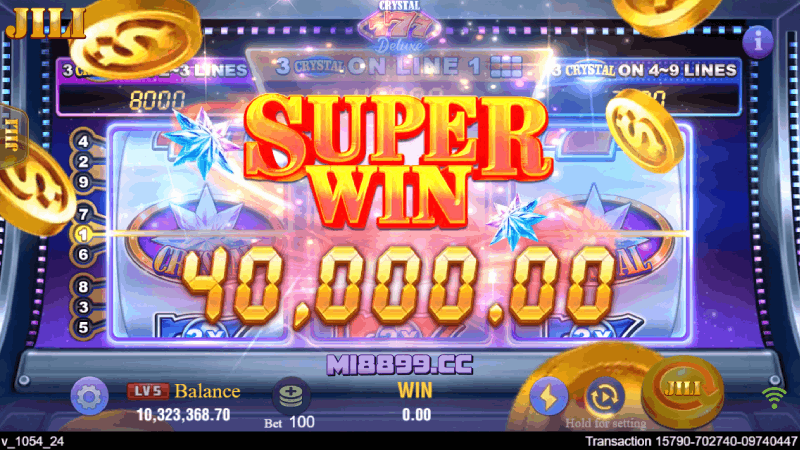1 Crystal 777 Deluxe: Spin the Gems, Stack the Luck