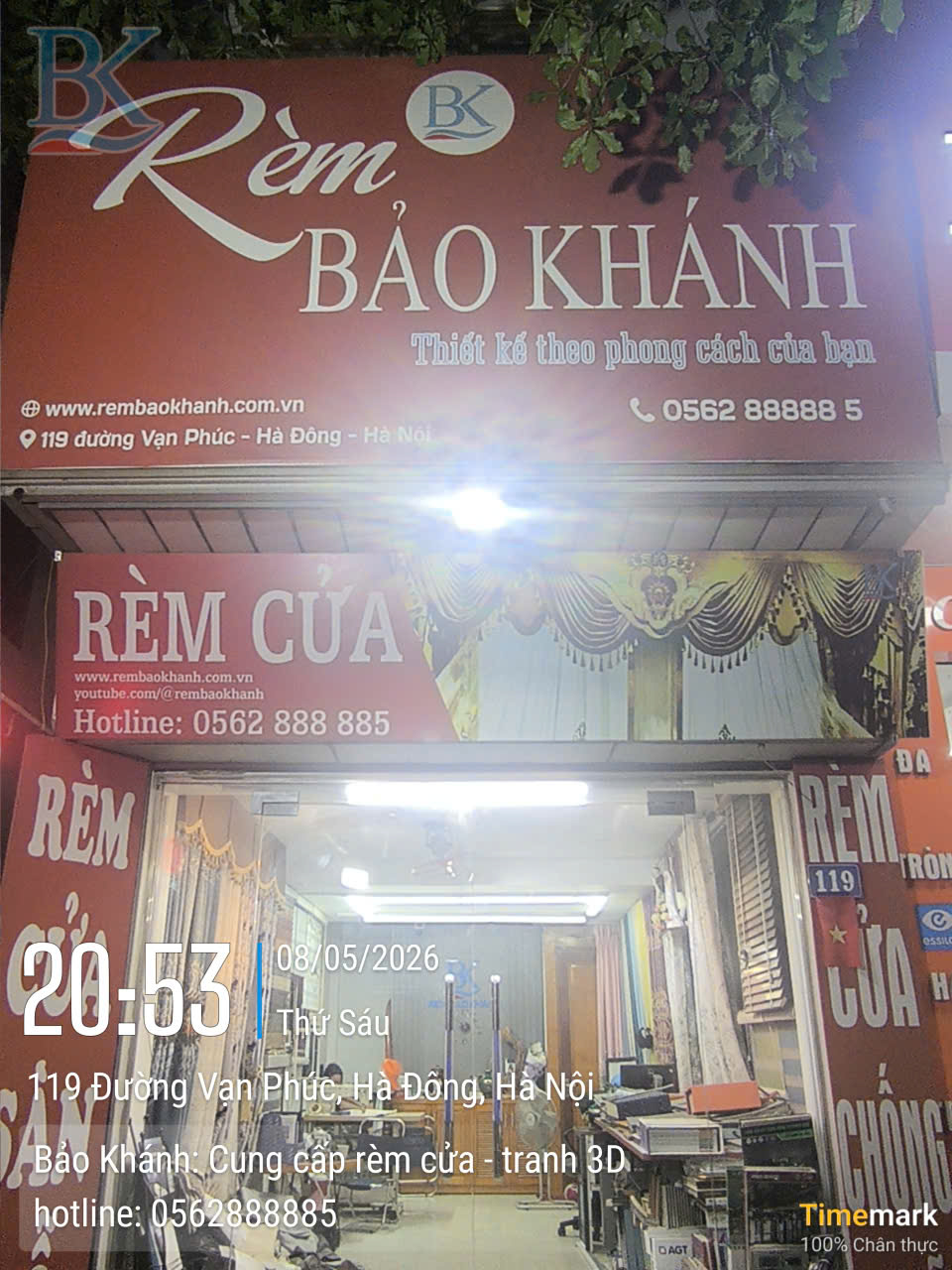 Showroom Rèm Cửa Đẹp Tại 119 Vạn Phúc Hà Đông