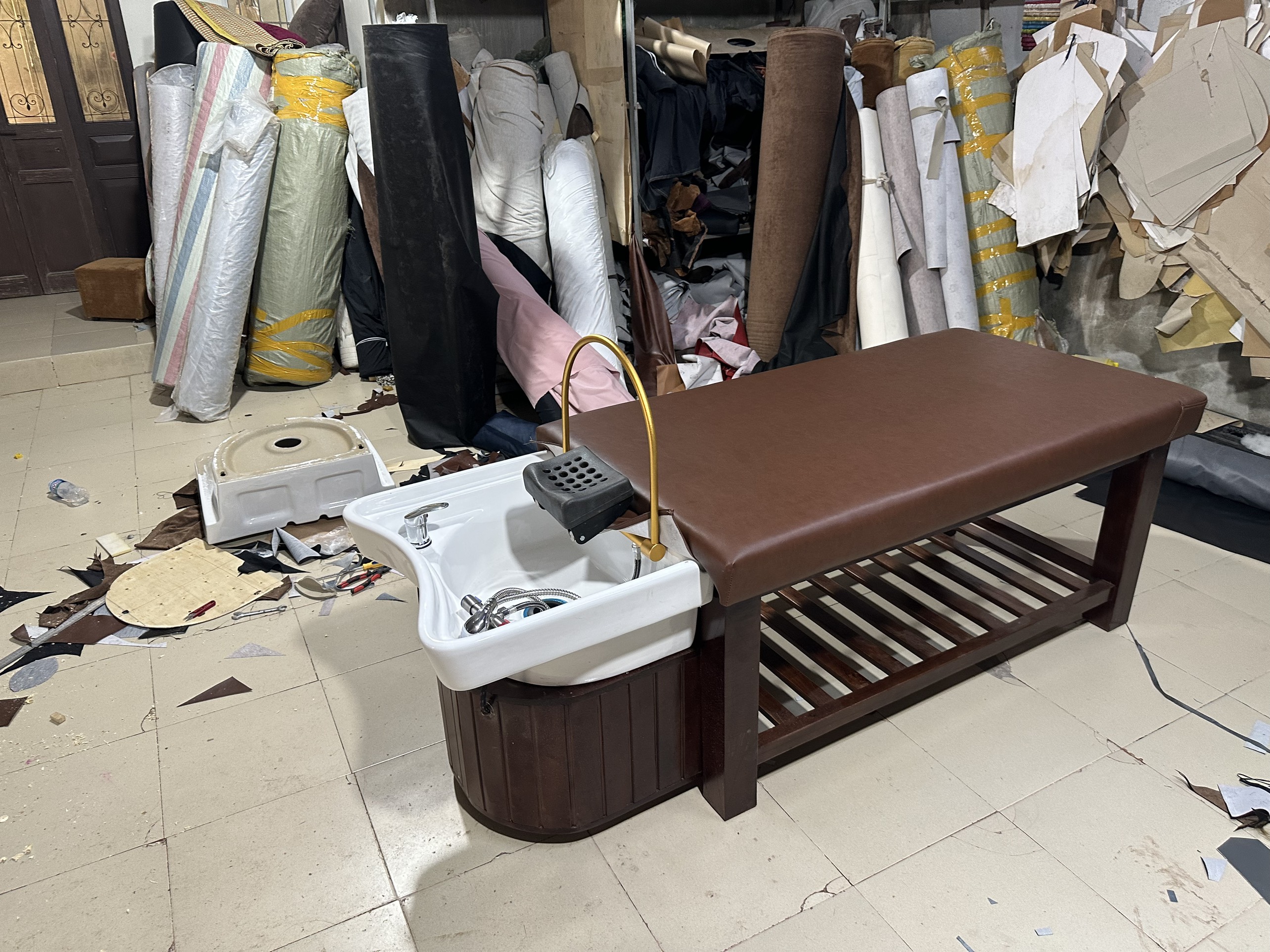 1 Giường dưỡng sinh 2in1 khung gỗ tại gia viễn, ninh bình
