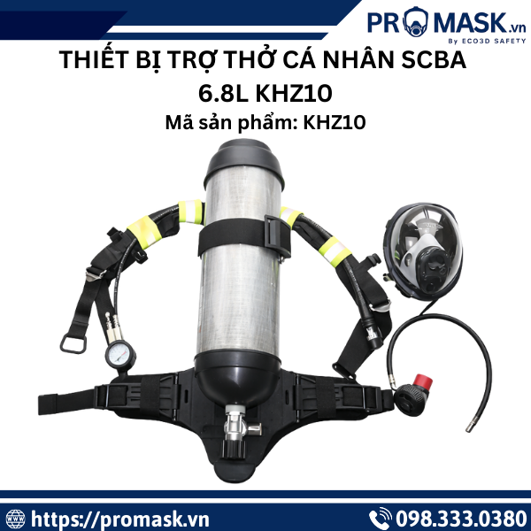 SCBA 6.8L KHZ10   Giải Pháp Hô Hấp Độc Lập Hiệu Quả