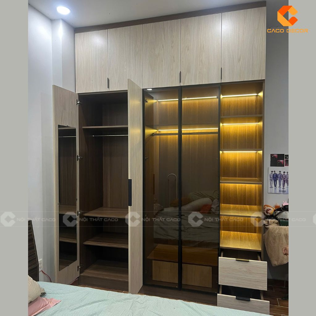 Tủ Quần Áo Cánh Kính Hiện Đại, Sang Trọng Tủ Quần Áo Cánh Kính Hiện Đại, Sang Trọng