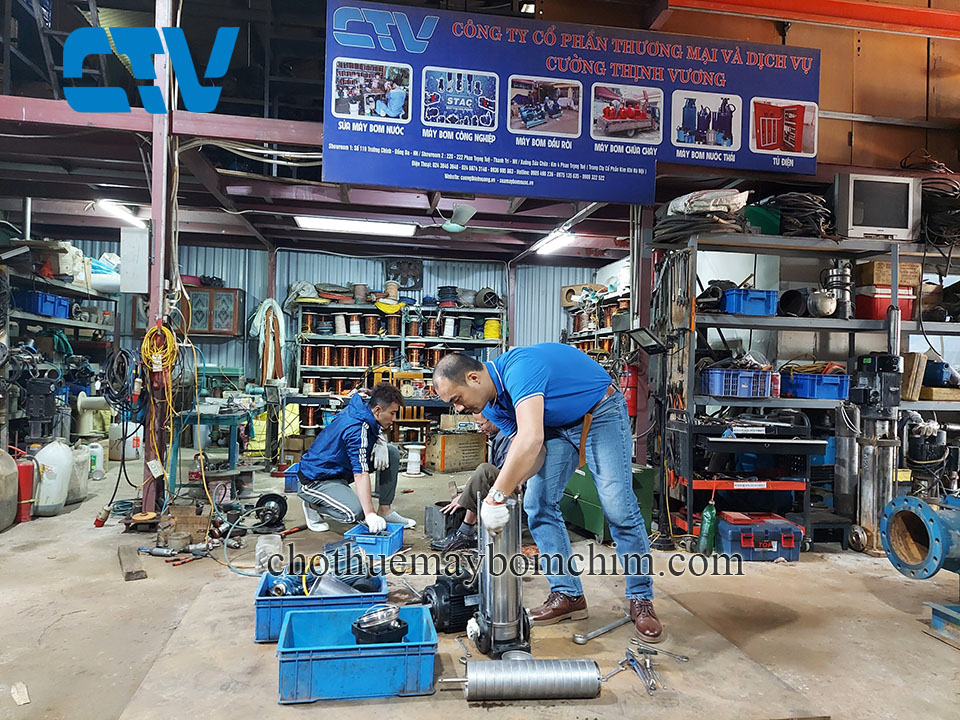 Sửa chữa máy bơm trục đứng tại Hà Nội
