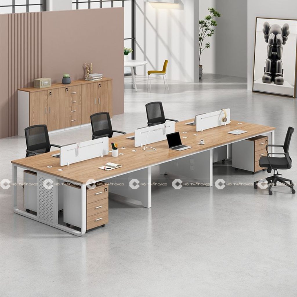 1 Bàn Làm Việc Nhân Viên Hiện Đại, Giá Tốt Cho Văn Phòng