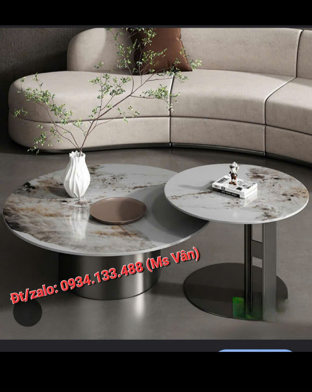 3 Bộ bàn trà sofa decor phòng khách cực đẹp
