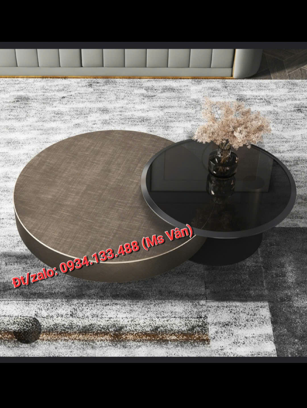 5 Bộ bàn trà sofa decor phòng khách cực đẹp