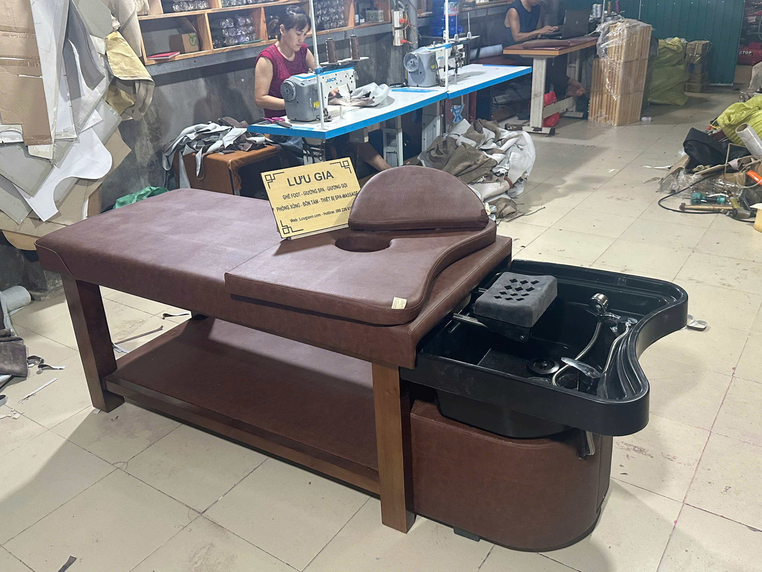 2 Giường gội đa năng 2in1 dành cho spa 2 Giường gội đa năng 2in1 dành cho spa
