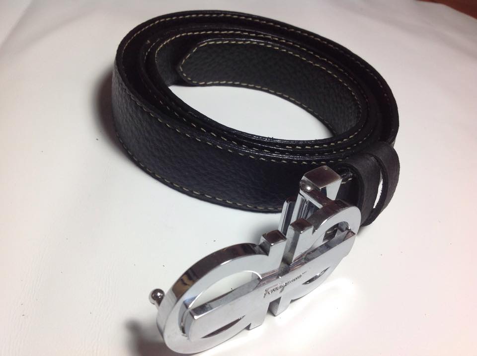 Dây lưng da bò xịn, khâu thủ công, mặt dây bằng đồng đúc nguyên khối giá 550k