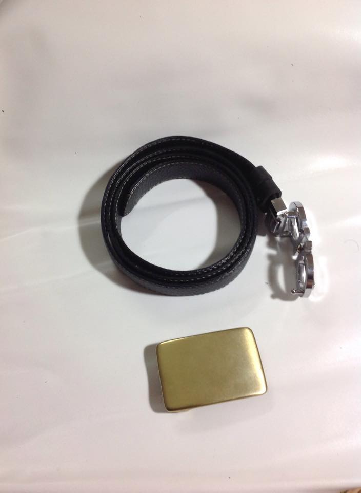 4 Dây lưng da bò xịn, khâu thủ công, mặt dây bằng đồng đúc nguyên khối giá 550k