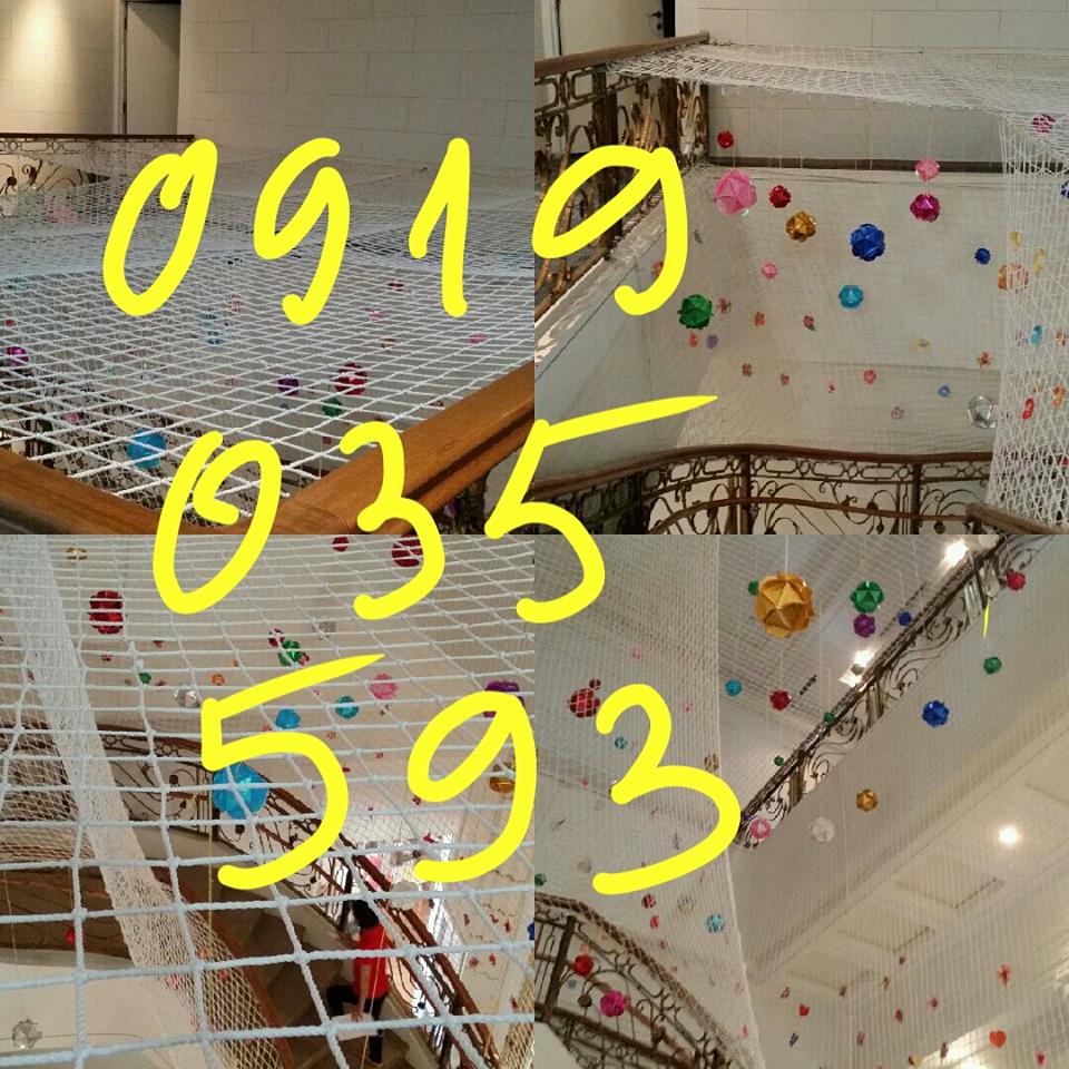 13 Lưới trang trí an toàn,lưới nhựa cứng trang trí,dây dù trang trí,dây thừng trang trí,lưới cẩu hàng