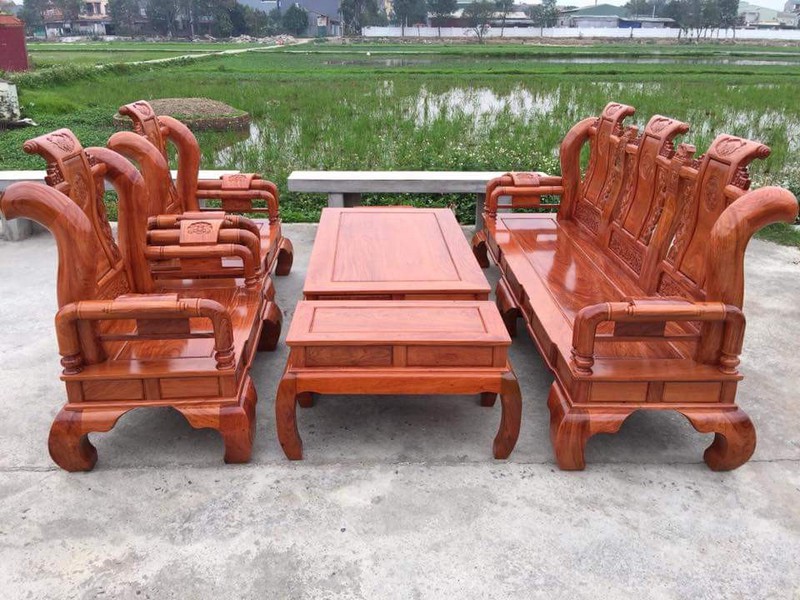 1 Bộ bàn ghế tần thủy hoàng gỗ hương đá