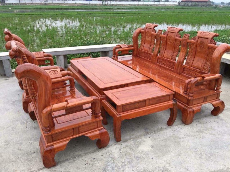 2 Bộ bàn ghế tần thủy hoàng gỗ hương đá