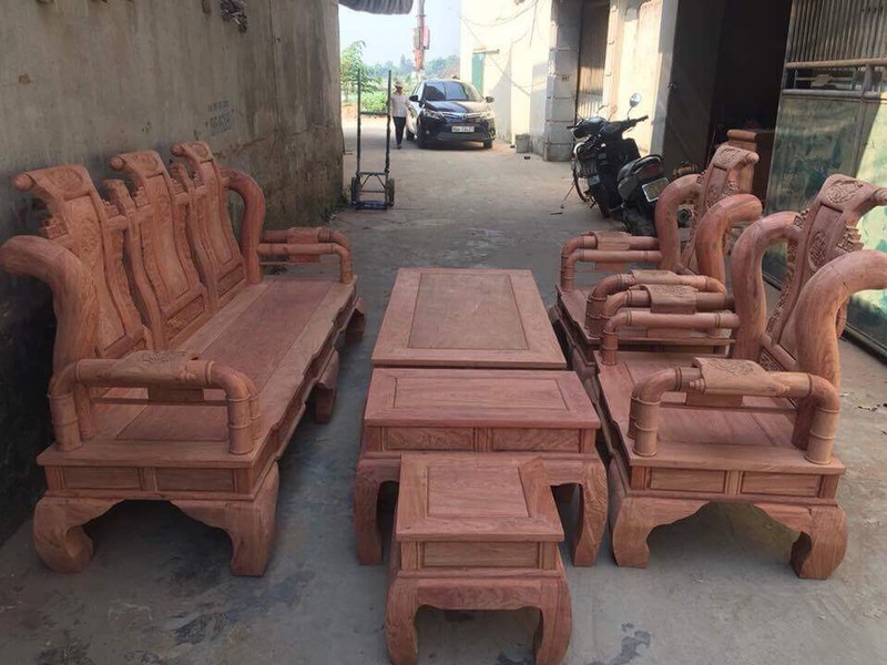4 Bộ bàn ghế tần thủy hoàng gỗ hương đá