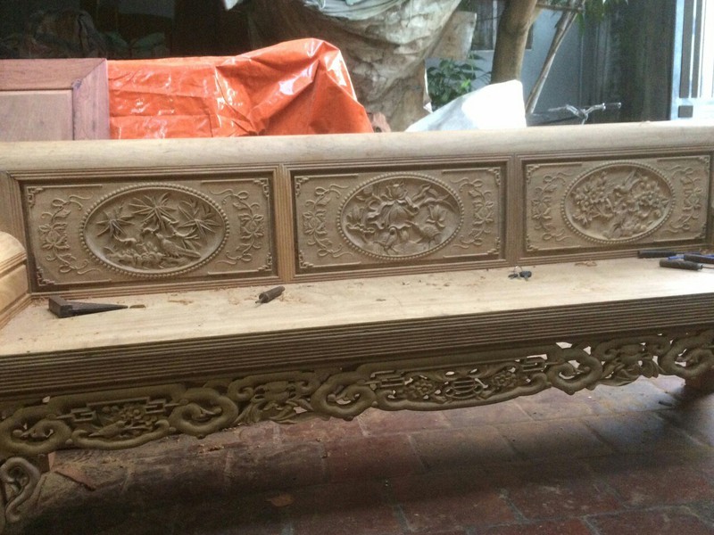 4 Bộ Bàn Ghế Trường Kỷ Gỗ Gụ 4 Bộ Bàn Ghế Trường Kỷ Gỗ Gụ