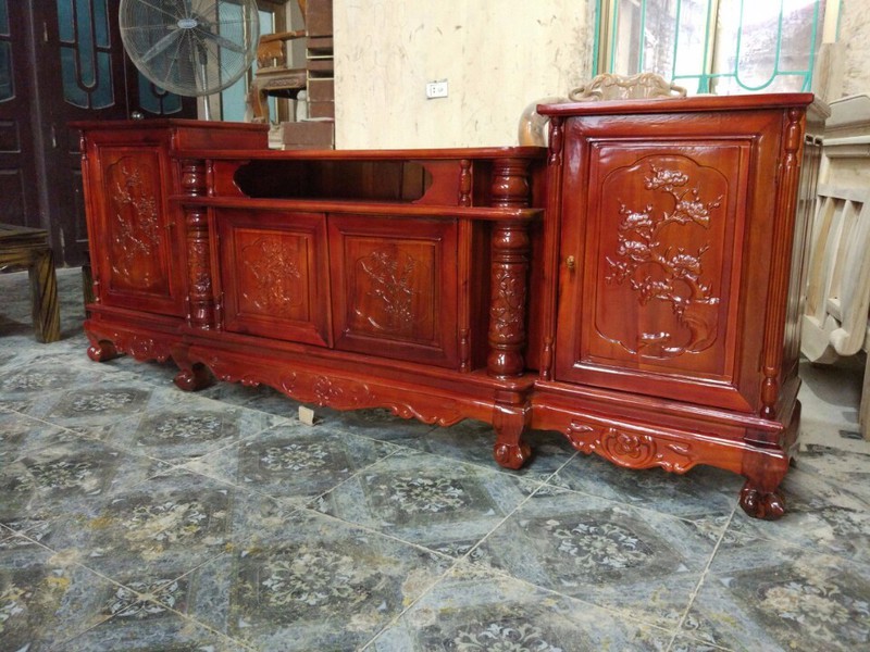 2 Kệ tivi mõ nho gỗ tràm 2 Kệ tivi mõ nho gỗ tràm