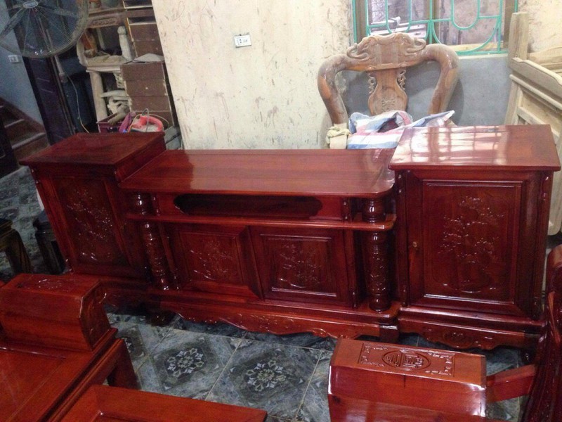 3 Kệ tivi mõ nho gỗ tràm 3 Kệ tivi mõ nho gỗ tràm