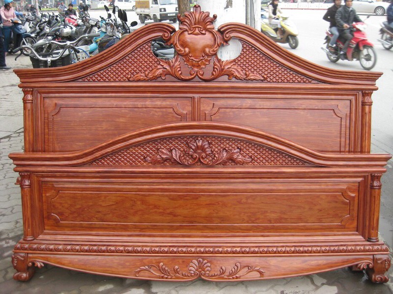 1 Giường Gỗ Gụ 1 Giường Gỗ Gụ