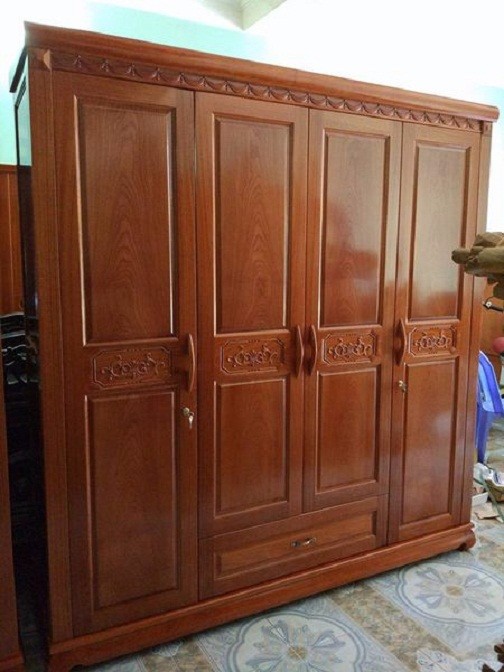 1 Tủ Quần Áo Gỗ Xoan Đào 1 Tủ Quần Áo Gỗ Xoan Đào