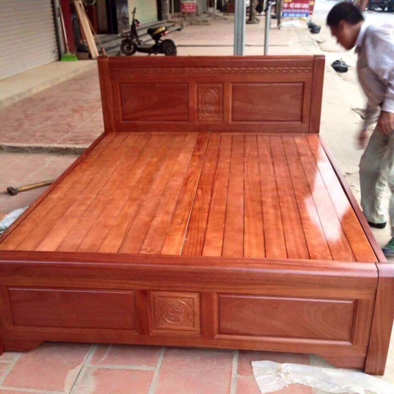 2 Giường Gỗ Xoan Đào
