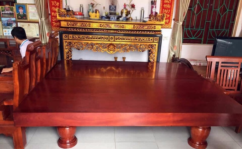 2 Sập Phản Hộp Gỗ Xoan Đào Vener