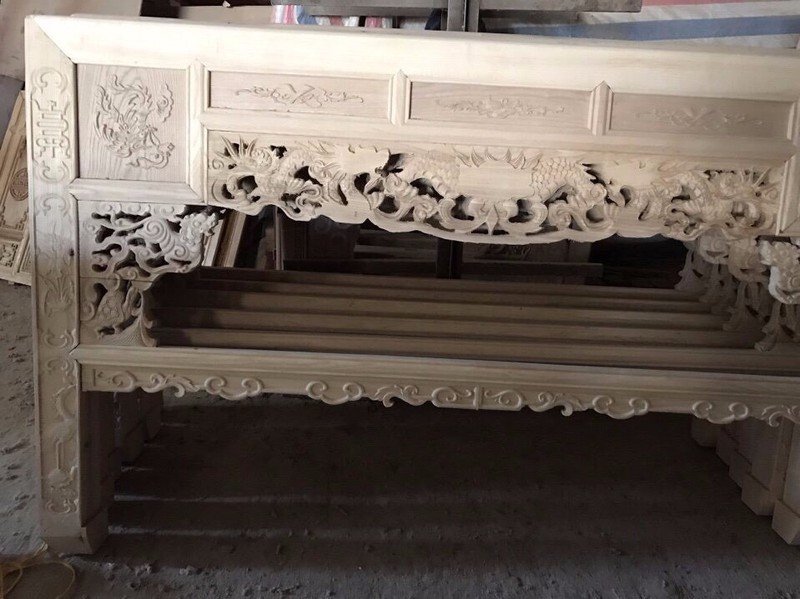 5 Án gian thờ gỗ sồi nga 5 Án gian thờ gỗ sồi nga