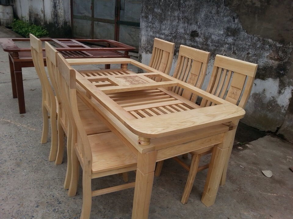 1 Bộ bàn ghế ăn 2 tầng - Gỗ sồi Nga tại cửa hàng Đồ Gỗ Đỗ Mạnh 1 Bộ bàn ghế ăn 2 tầng - Gỗ sồi Nga tại cửa hàng Đồ Gỗ Đỗ Mạnh