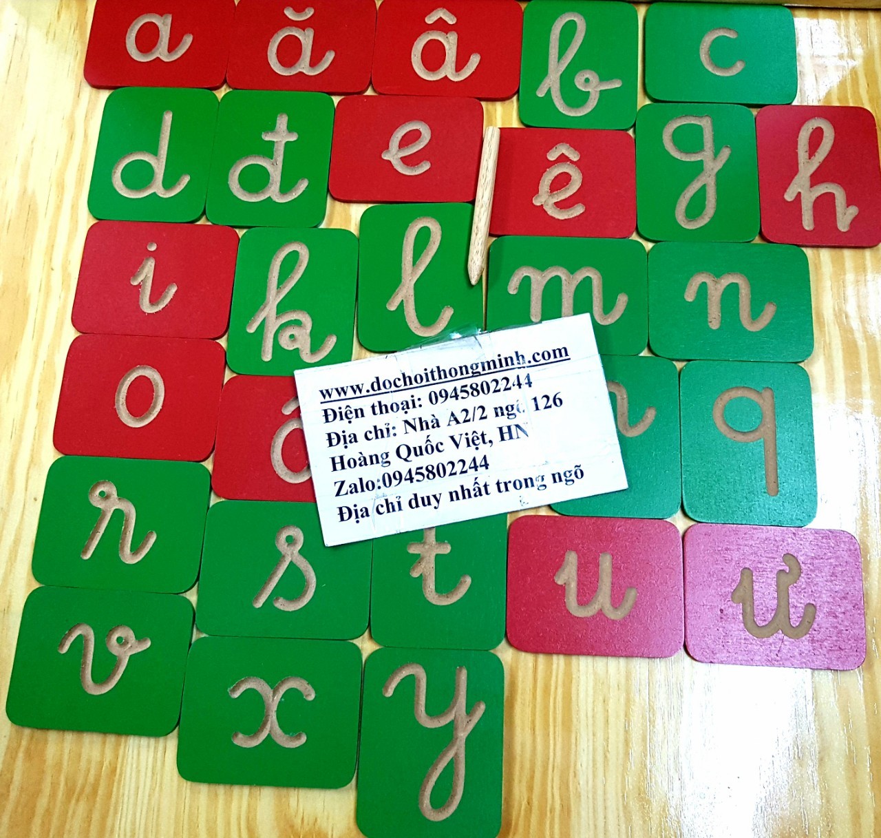 1 Bộ tô chữ  95k