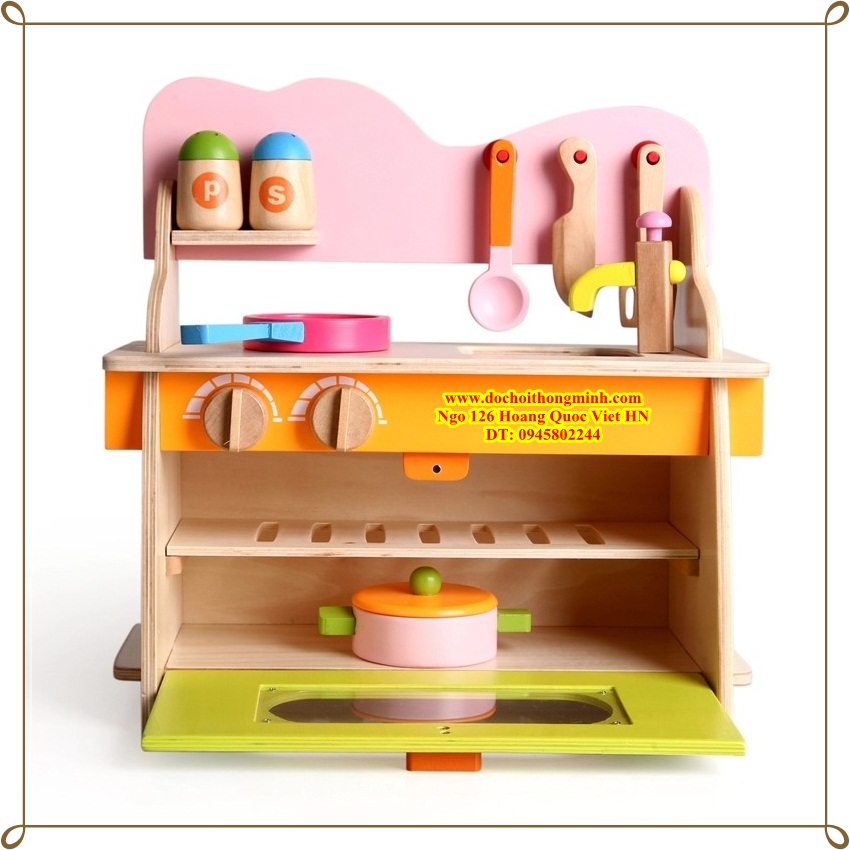 1 Bộ bếp gỗ 2 tầng to đại