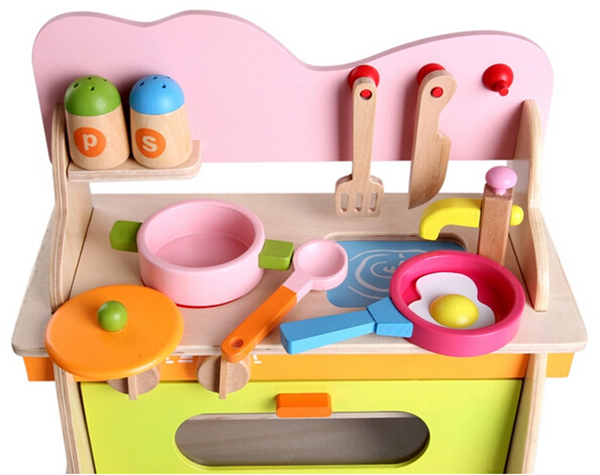 7 Bộ bếp gỗ 2 tầng to đại