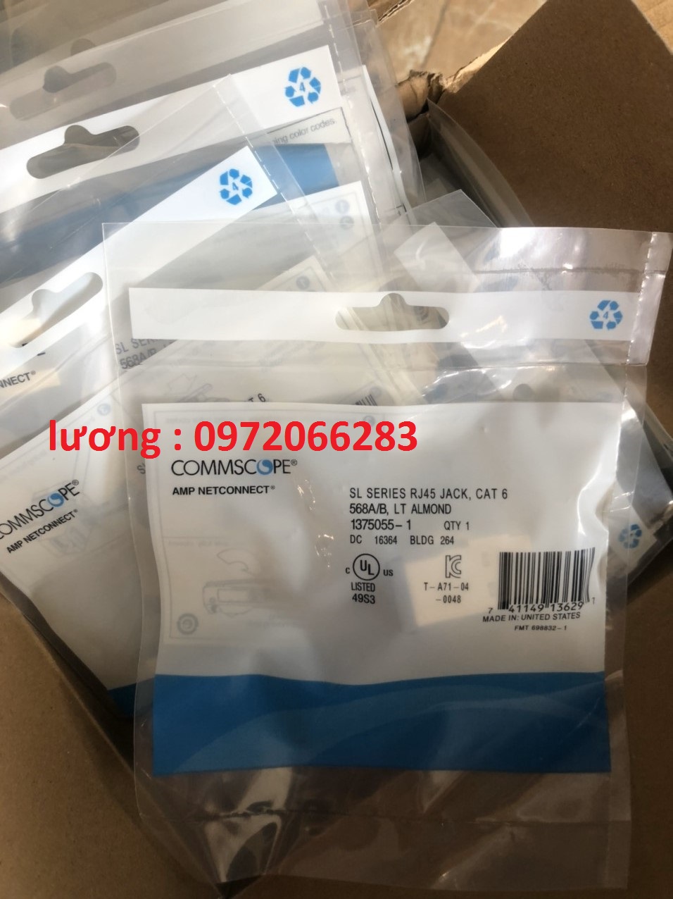 Nhân mạng Cat6 rj45 mã 1375055-1 modul jack CommScope Nhân mạng Cat6 rj45 mã 1375055-1 modul jack CommScope