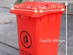Thùng rác nhựa 120l chất liệu hdpe 