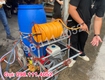 Bộ máy phun thuốc trừ sâu tự chế có lô cuốn áp lực cao phun công nghiệp 