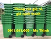 Sỉ lẻ thùng rác nhựa 120l 240l giá rẻ tận gốc thùng rác số lượng...
