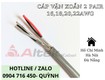 Cáp tín hiệu vặn xoắn 2 Pair 22, 20, 18, 16 AWG Altek Kabel 