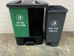 Bán thùng rác 2 ngăn dùng phân loại rác thải tại nguồn 