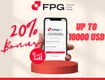 Mở tài khoản giao dịch tại sàn FPG nhận ngay bonus 