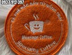 Xưởng cung cấp lót ly vải nỉ chống thấm, in logo thương hiệu quán cafe,...