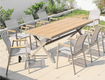 Bộ bàn 8 ghế cafe nhà hàng sân vườn hiện đại nhập khẩu hcm te2035...