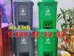 Thùng rác phân loại xanh xám 30l 50l cho gia đình 