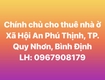 Chính chủ cho thuê nhà ở xã hội an phú thịnh, tp. quy nhơn, bình định 