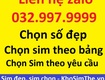 Sim Vietnamobile lọc đẹp chỉ từ 100k: Đuôi đẹp: 66, 88, 99,68, 86... 