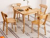 Bộ bàn ăn gỗ sồi tự nhiên thiết kế thanh lịch, hiện đại 