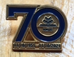 Huy hiệu logo 70 năm đại học sư phạm hà nội, chất liệu đồng ăn...