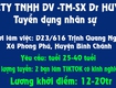 Cty tnhh dv  tm sx dr huy tuyển dụng nhân sự 