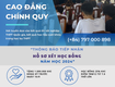 Tuyển sinh cao đẳng chính quy và e learning sinh viên nhập học đợt 2...