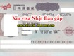 Dịch vụ làm visa Nhật Bản, xin cấp visa Nhật Bản gấp 