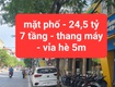 Lạc long quân   mặt phố, 7 tầng, thang máy   vỉa hè 5m  ...