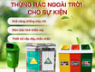 Tiêu chí lựa chọn thùng rác ngoài trời thích hợp cho sự kiện 