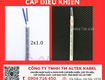 Cáp tín hiệu dvv 2x1.0 kho sài gòn, đà nẵng, hà nội 